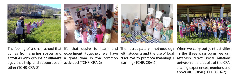 Figure 4: Extract from photovoice responses related to multi-level classrooms and individualised and personalised work