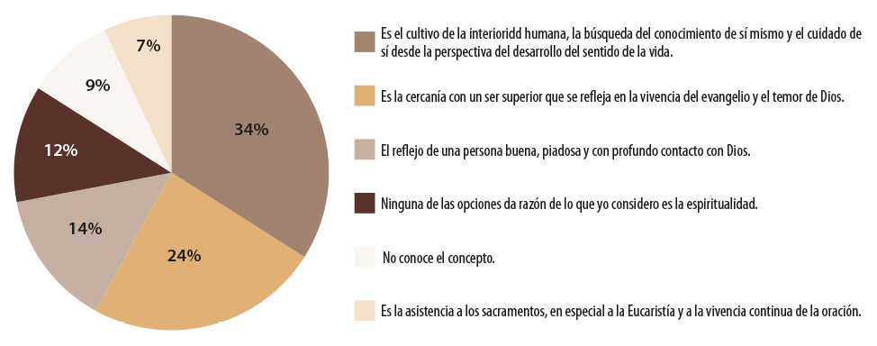 Figura 1: Percepción sobre la espiritualidad por parte de estudiantes