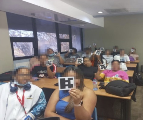 Figura 3: Aplicación de Plickers® en el aula